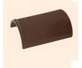 Черепица полимерпесчаная коньковая коричневая