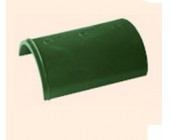 Черепица полимерпесчаная коньковая зеленая